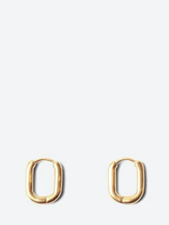TEN. Jewelry - Oblong Earrings in Gold