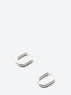 TEN. Jewelry - Oblong Earrings in Silver
