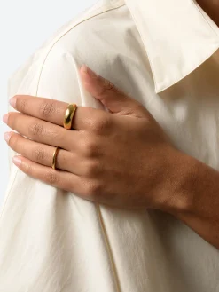 Ten. Jewelry - Oval Ring in Gold