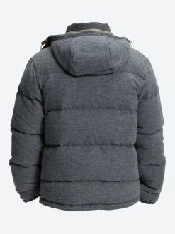 The North Face - M Sierra Down Wool Parka in Dark Grey/Heather/Burnt Olive