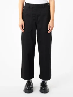 TOAST - Annie Side Button Trousers in Black
