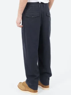 TOAST - Bill Wide Leg Trousers in Dark Navy