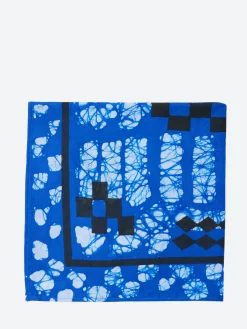 TOAST - Block Print Batik Bandana in Azurute Blue