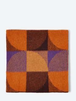 TOAST - Color Block Wool Scarf in Ginger Multi