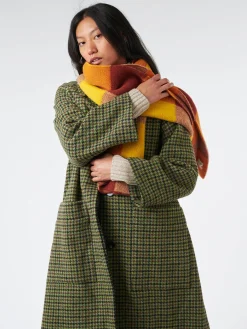 TOAST - Colour Block Scarf in Yellow Multi