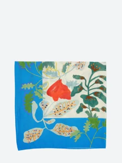 TOAST - Foliage Print Bandana in Putty and Cornflower