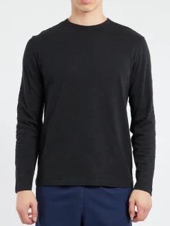 TOAST - Frank Long Sleeve Tee in Carbon Black