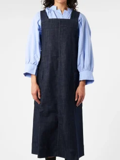 TOAST - Indigo Denim Pinafore Dress