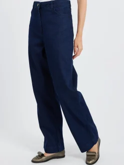 TOAST - Indigo Denim Slim Leg Trousers