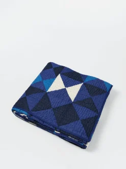 TOAST - Kite Patchwork Quilt in Blue Multi