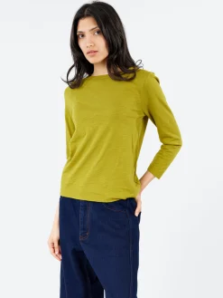 TOAST - Lia Boat Neck Tee in Pea Shoot