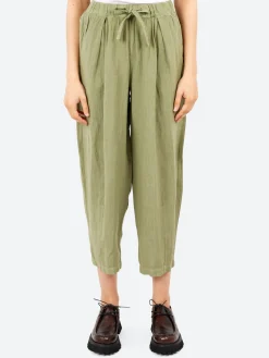 TOAST - Minako Garment Dyed Linen Trousers in Light Sage