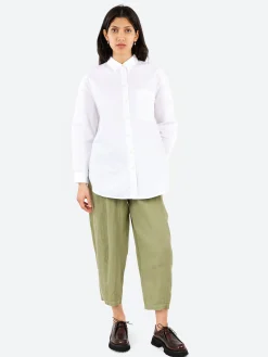 TOAST - Minako Garment Dyed Linen Trousers in Light Sage