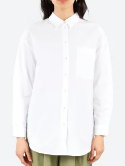 TOAST - Oxford Oversized Long Shirt in White