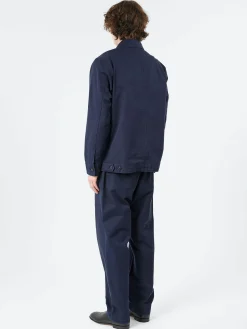 TOAST - Patch Pocket Coach Jacket in Navy