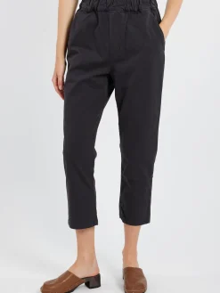 TOAST - Pull On Trousers in Soft Black