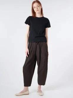 TOAST - Sadie Cotton Boy Tee in Carbon Black