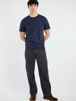 TOAST - Theo Short Sleeve Tee in Prussian Blue