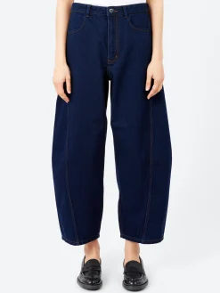 TOAST - Twisted Seam Denim Trousers in Indigo