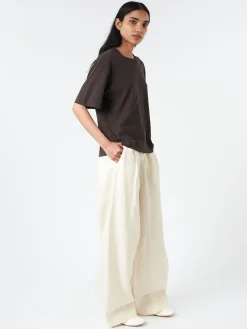 TOAST - Wide Leg Trousers in Parchment