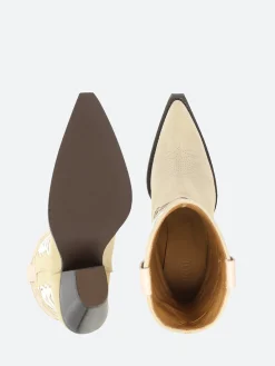 TORAL - 12371 in Beige Suede and White Le