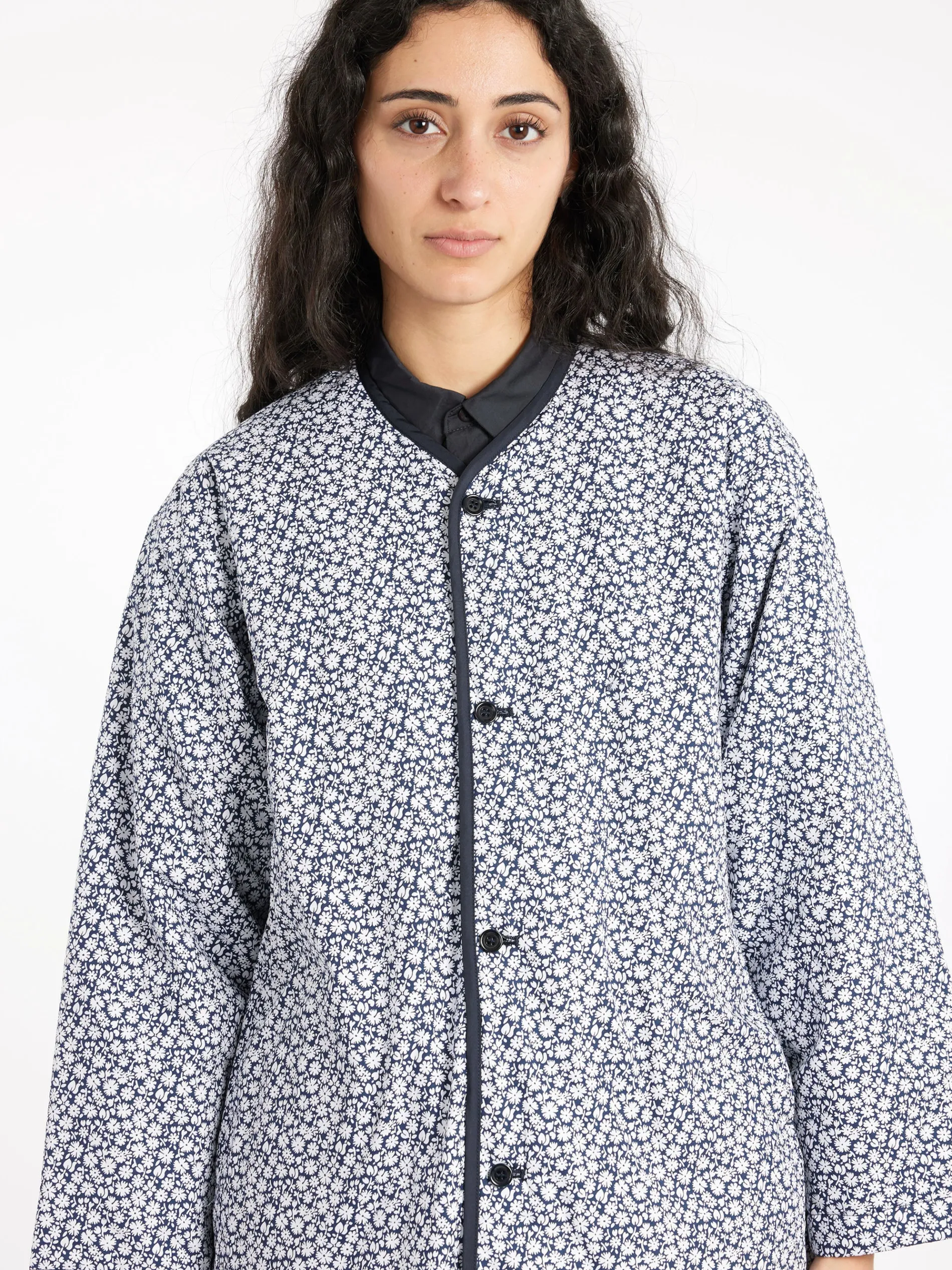 Toujours - Reversible Utility Jacket in Navy