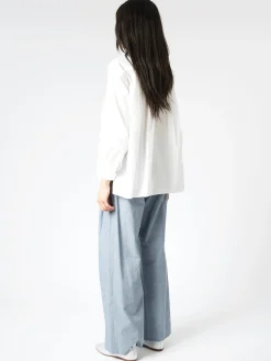 Toujours - Ruffle Shirt in White