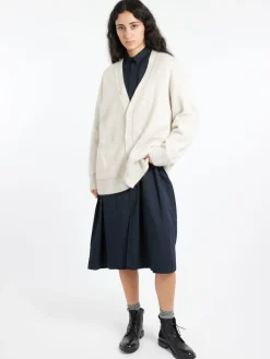 Toujours - V-Neck Cardigan in Natural