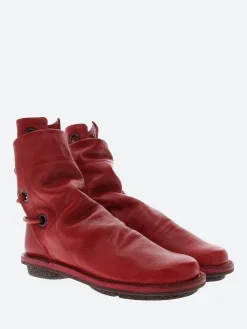 Trippen - Closed Awning in Red Sat and Brown Sole