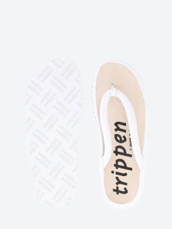 Trippen - Closed Zori in White Waw