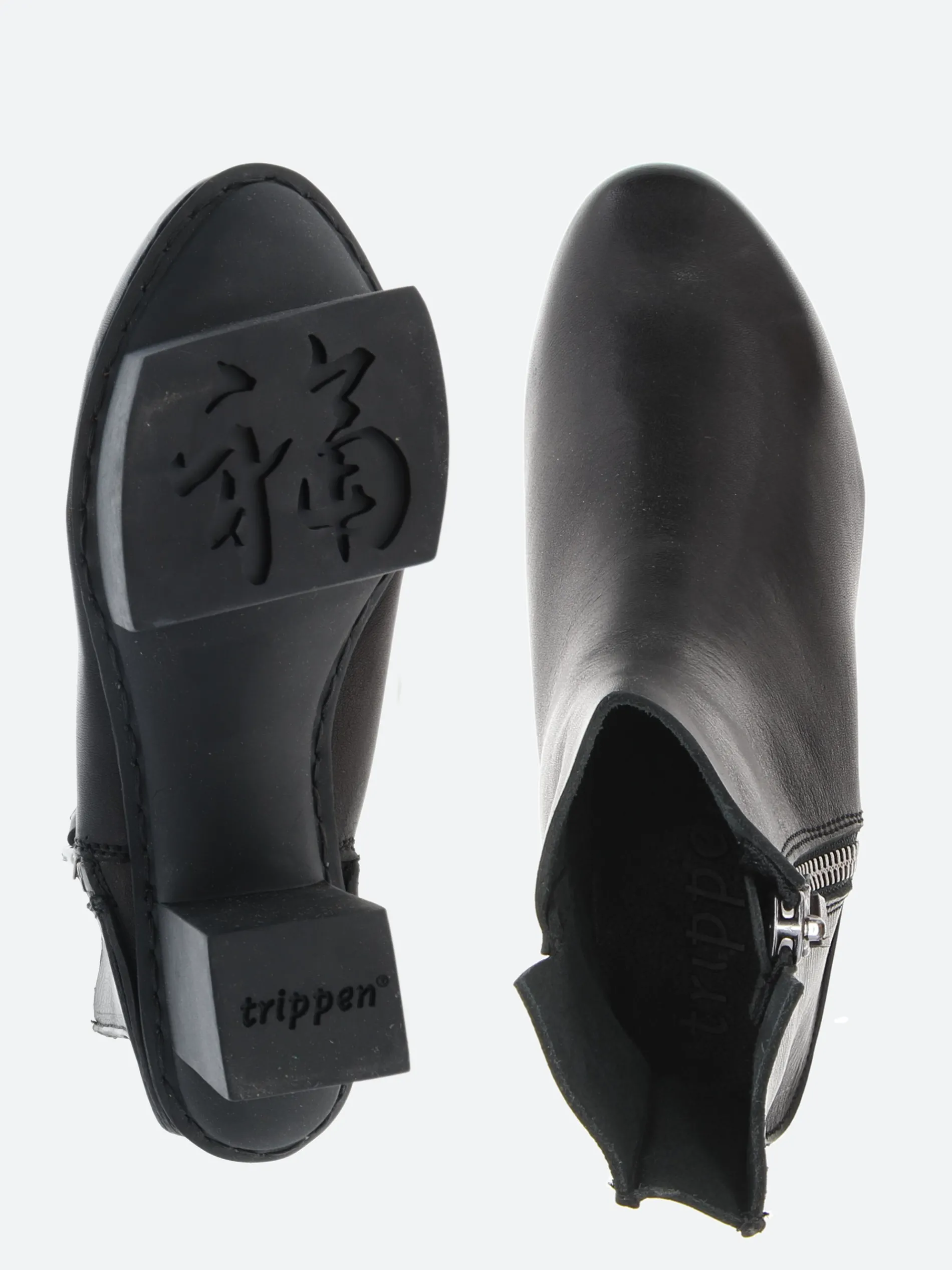 Trippen - Happy Line in Black Waw