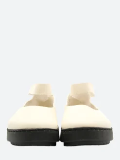 Trippen - Swan Lake in White with Black Sole