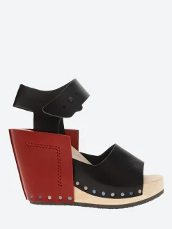 Trippen - Wood Stand in Black and Red