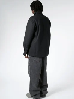 Études - Picture Wool Shirt in Black