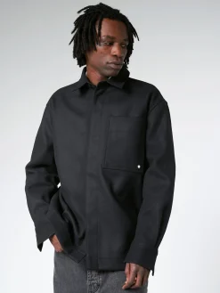 Études - Picture Wool Shirt in Black
