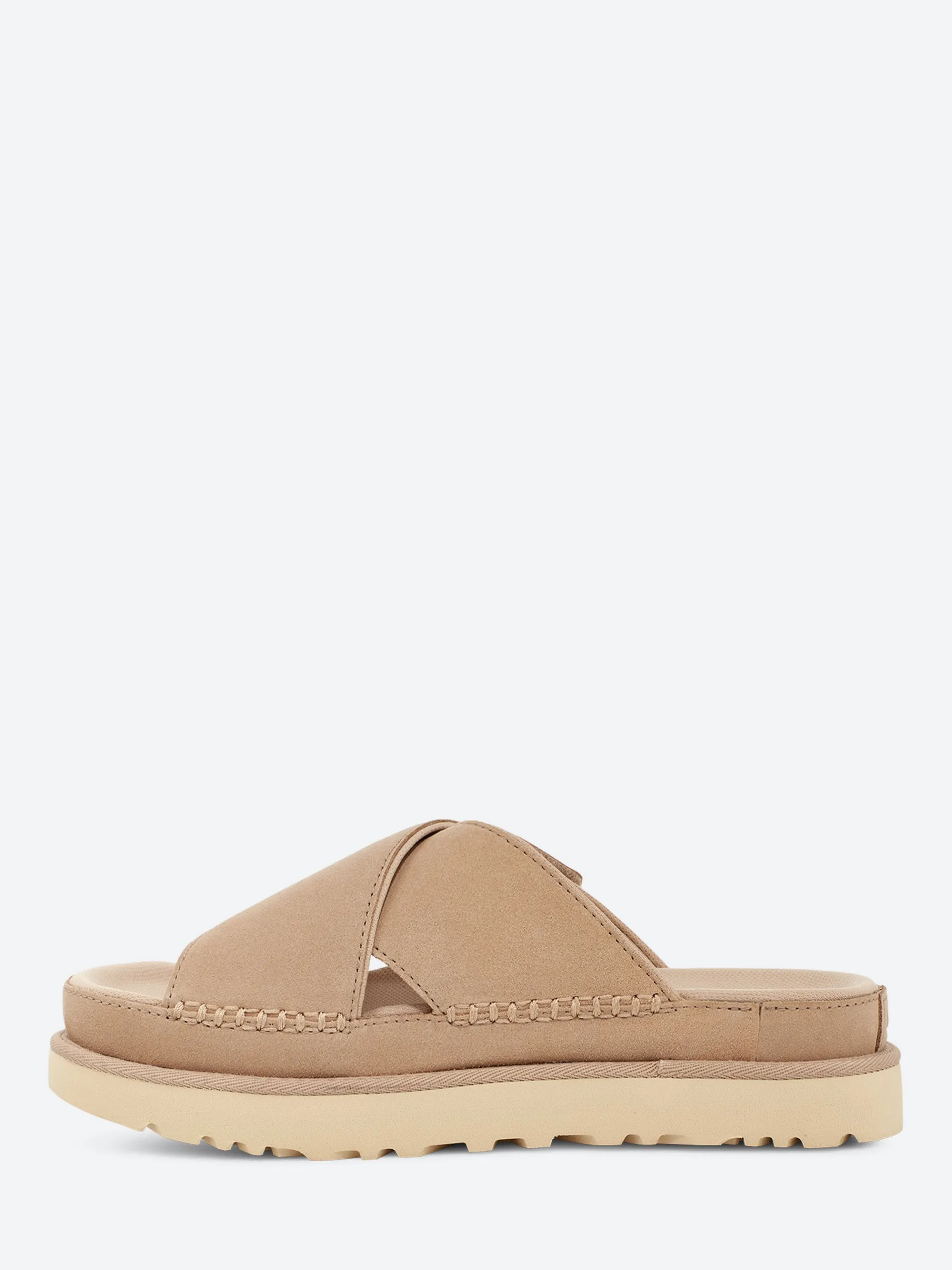 Ugg - Goldenstar Cross Slide in Driftwood