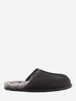 Ugg - Scuff Leather Slipper in Black
