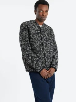 Universal Works - Cardigan in Black and Charcoal