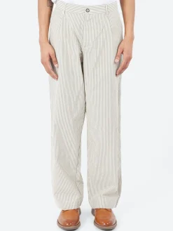 Universal Works - Duke Pant in Grey Derby Stripe