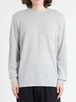 Universal Works - Loose L/S Tee in Grey Marl