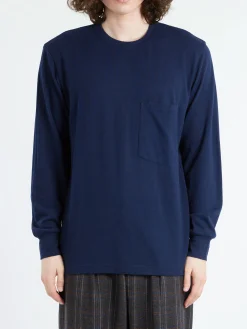 Universal Works - Loose L/S Tee in Navy