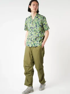 Universal Works - Minari Shirt in Navy Artist Flower Lincot