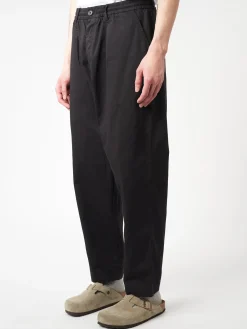 Universal Works - Pleated Track Pant in Black