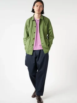 Universal Works - Pleated Track Pant in Navy