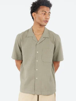 Universal Works - Road Shirt in Olive Delos