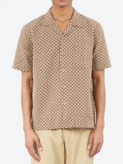 Universal Works - Road Shirt in Brown Tile 1 Cotton