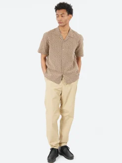Universal Works - Road Shirt in Brown Tile 1 Cotton
