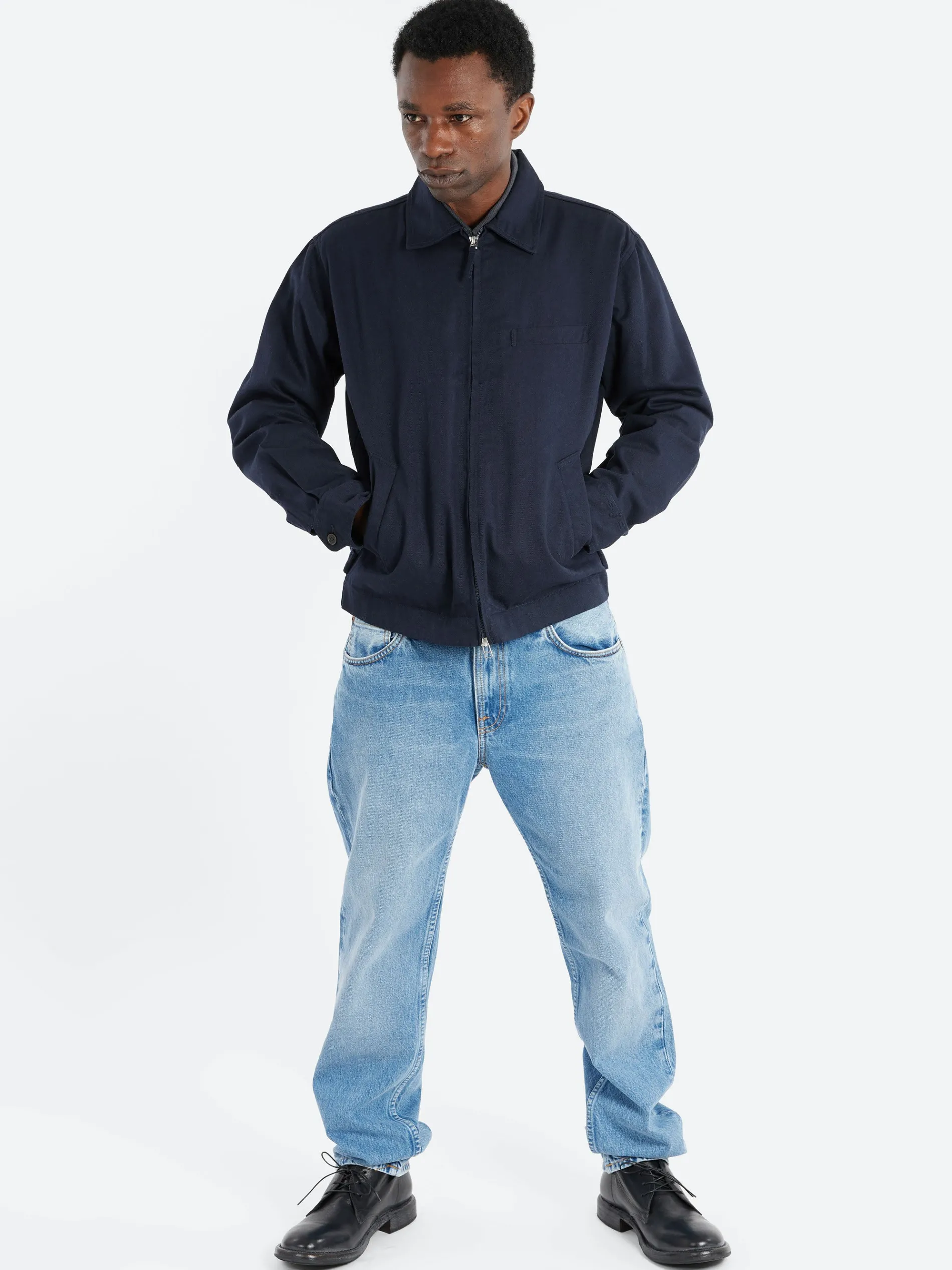 Universal Works - Windcheater in Navy