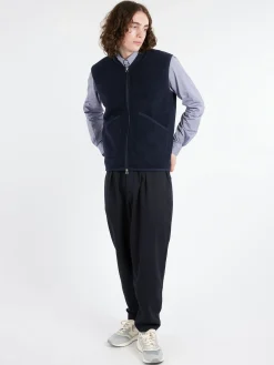 Universal Works - Zip Waistcoat in Navy
