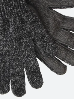 Upstate Stock - Deerskin Full Glove in Black Melange